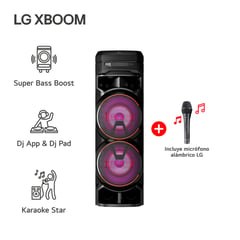 LG - Torre de sonido XBOOM RNC9 Multi-Bluetooth Karaoke Star