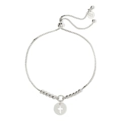 CLAUDIA NAVARRO - Pulsera Sabi Cruz Silver