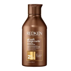 REDKEN - Shampoo para cabello rizado y ondulado All Soft Mega Curl 300 ml