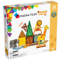 MAGNA TILES - Set Magnético Animales de Safari 25 Piezas