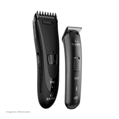 GAMA - Pack Black Titanium T747: Clipper + Trimmer