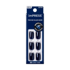 KISS - Uñas Press On Impress Color Never Too Navy