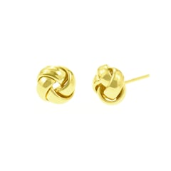 BALIQ - Aretes Nudo Goldensilver Plata 925