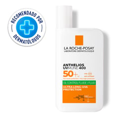 LA ROCHE POSAY - Protector Solar Anthelios UVMune 400 Oil Control Fluido Invisible FPS 50+ 50ml