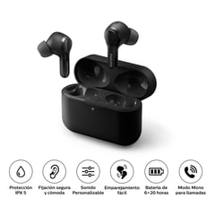 PHILIPS - Audífonos True Wireless Bluetooth 5.2 26Hrs IPX 5 TAT3217BK NEGRO