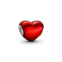 PANDORA - Charm Corazón Metálico Rojo