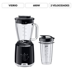 BRAUN - Licuadora POWERBLEND & GO 1.25L 600 W