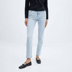 MANGO - Jean Mom Casual Mujer