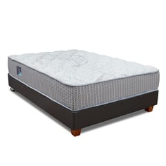 DRIMER - Cama Box Tarima Pocket Novo 2 Plz + 2 Almohadas