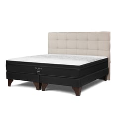 ROSEN - Dormitorio Europeo Tempo Issey Queen + 2 Almohadas