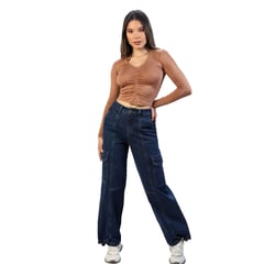 FORDAN JEANS - Pantalón Cargo Mujer