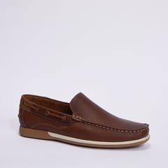 GREENBAY - Mocasines Hombre Cuero Marron