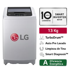 LG - Lavadora WT13DPBK 13kg Smart Motion Carga Superior Gris