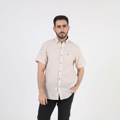 PIERRE CARDIN - Camisa Manga Corta Hombre