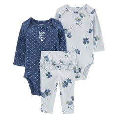 CARTER'S - Conjunto Bebé Niña 3 Piezas Algodón Carters