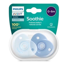 AVENT - Chupon Bebe Curvo Soothie 0-6m