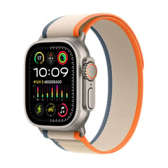 APPLE - Apple watch Ultra 2 Gps + cellular - Caja De Titanio De 49 mm - Correa Loop Trail Naranja/beige - talla m/l