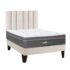 DROM - Dormitorio Europeo Moln 2 Plz + 2 Almohadas Viscoelásticas + Protector