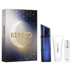 KENZO - Set Homme Intense Eau De Toilette 110 Ml + Shower Gel 75 Ml + Travel Spray 10 Ml