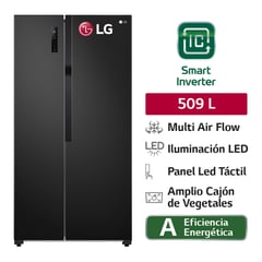 LG - Refrigeradora GS51MPD 509L Multi Air Flow Side By Side LG