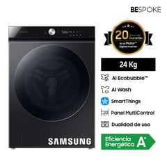 SAMSUNG - Lavadora Bespoke Luxury Black 24 Kg