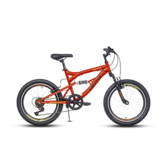 BEST - Bicicleta Corvus Aro 20 Doble Susp. Rojo