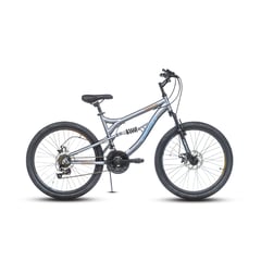 BEST - Bicicleta Corvus Aro 24 Doble Susp. Gris