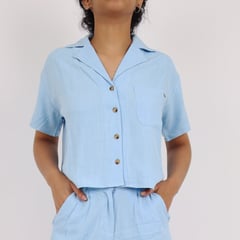 JAROLA - Blusa Manga Corta Mujer