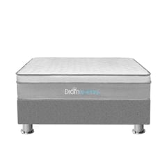 DROM - Cama Box Tarima Koppal 1.5 Plz + 1 Almohada + Protector.