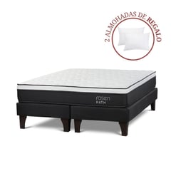 ROSEN - Cama Europea Path Queen + 2 Almohadas