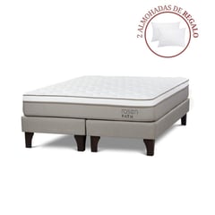 ROSEN - Cama Europea Path Queen + 2 Almohadas