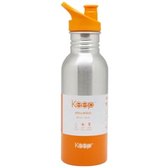 KEEP - Botella Metalica 600ml Naranja