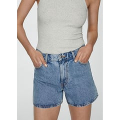 MANGO - Short 100% Algodón Mujer