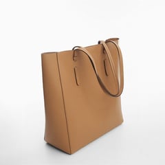 MANGO - Bolso Shopper Efecto Piel