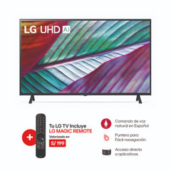 LG - Televisor 75" UHD 4K ThinQ AI 75UR8750PSA