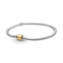 PANDORA - Pulsera De Plata Con Cierre De Oro