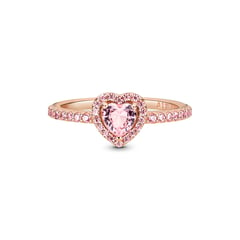 PANDORA - Anillo Rose Corazón Elevado Rosa