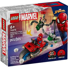 LEGO - Bloque Legos Super Heroes Persecucion En Moto De Spiderman Vs Doc Ock