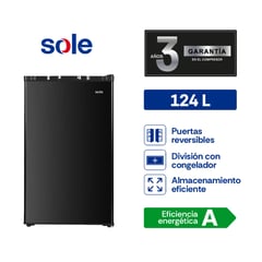 SOLE - Frigobar Negro 124L