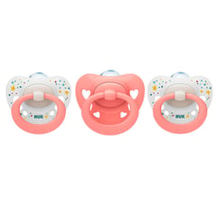 NUK - Pack X3 Chupon Para Bebé Signature 0-6 M