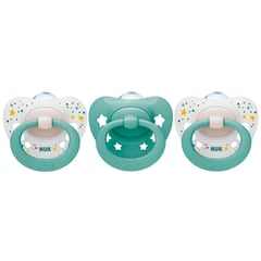 NUK - Pack X3 Chupon Para Bebé Signature 0-6 M