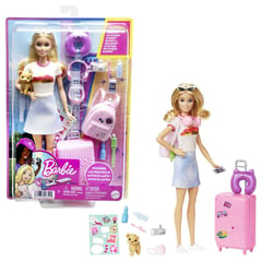 BARBIE - Muñeca Barbie Viajera con accesorios