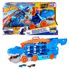 HOT WHEELS - Juguete Pista De Juguete Súper Remolque De T-rex