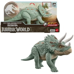 JURASSIC WORLD - Figura de acción Rastreador Triceratop Jurassic World