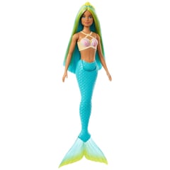 BARBIE - Juguete Barbie Fantasía Muñeca Sirenas Con Cabello De Colores