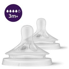 AVENT - Tetina Natural 3.0 Flujo Rápido 3m+