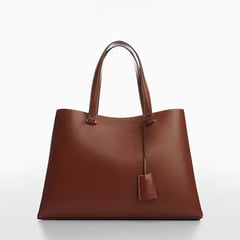 MANGO - Bolso Shopper Doble Compartimento