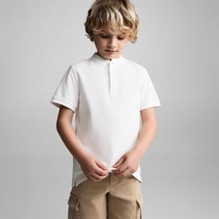 MANGO KIDS - Polo Niño Manga Corta Algodón