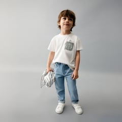 MANGO KIDS - Polo Bebé Niño Manga Corta Algodón