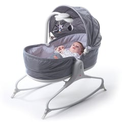 TINY LOVE - Silla Bouncer para Bebé COzy Rocker Napper 3 en 1 Gris